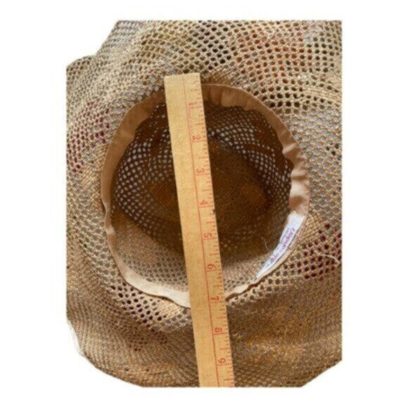 Made In Italy Expressly for Alexander's Vintage Flower Decorated Straw Hat - Picture 10 of 14